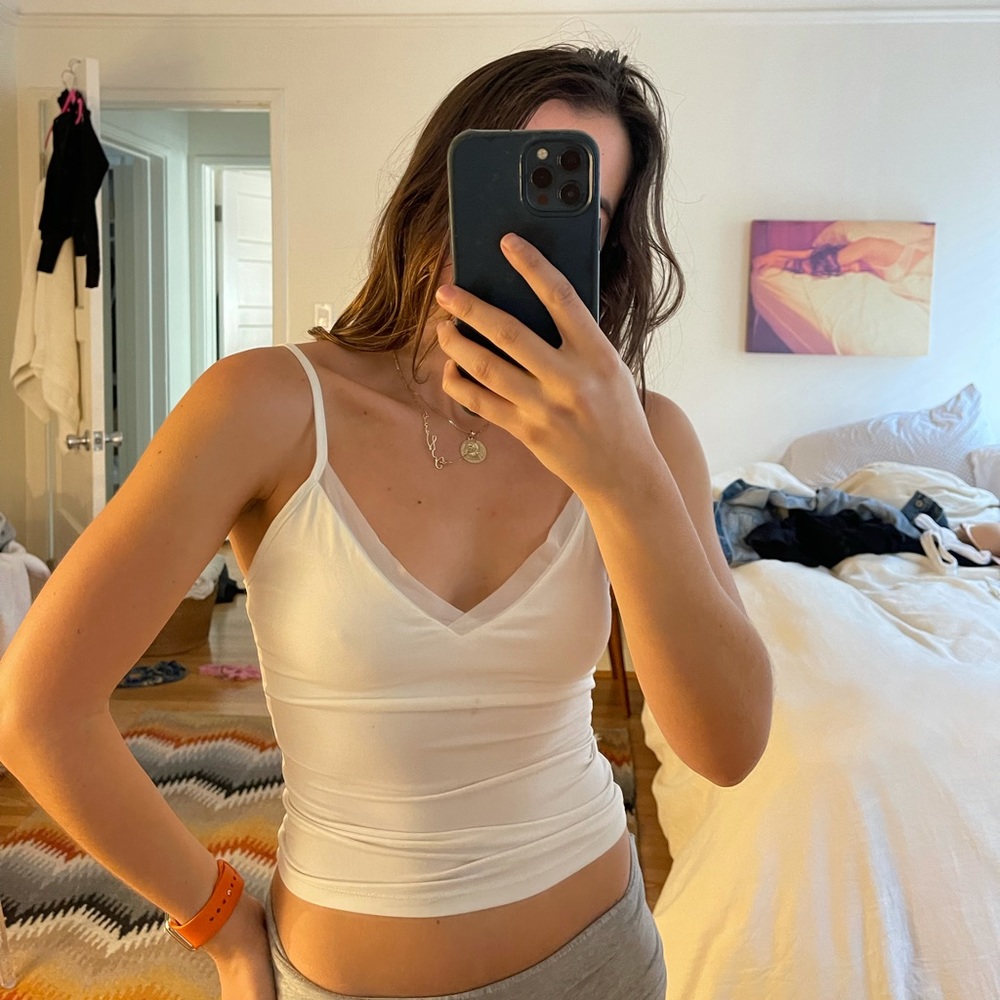 ZARA MESH TRIM TANK